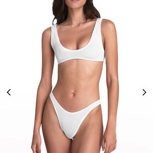 BNWT White Bond-eye Bikini Swim Set